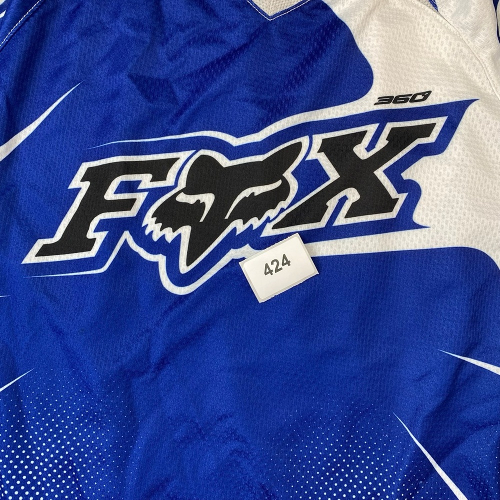 Fox Racing 360 Motocross Jersey Blue White Long Sleeve Size L - Picture 11 of 11